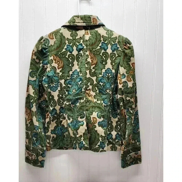 Ann Taylor Lofts Petites 6P Corduroy Floral Paisley Brocade Jacket - Picture 5 of 7
